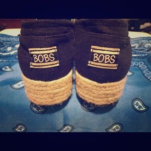 Bob’s black wedge espadrilles women’s size 9